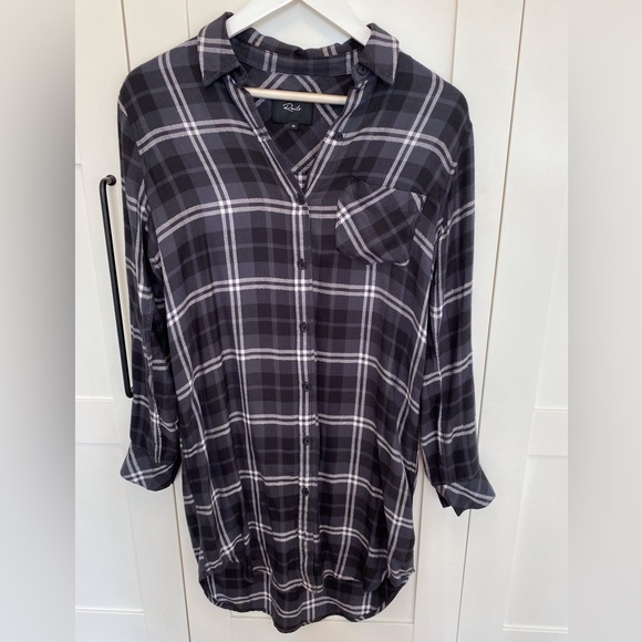 Rails Bianca Dress Onyx/Slate/White Size XS - Picture 5 of 9